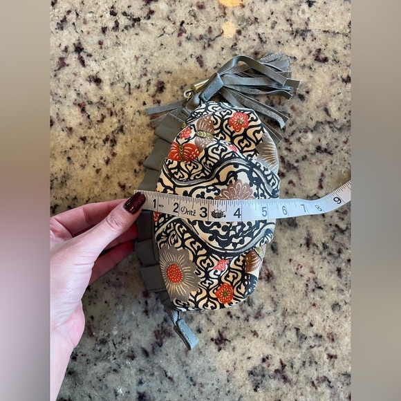 Miss Albright, Anthropologie , canvas, and leather clutch new without tags - Picture 5 of 7